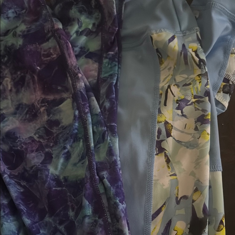 Colorful Patterned Leggings 2 pair